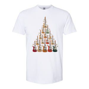 Cool Guitar Christmas Tree Guitar Lovers Christmas Tree Softstyle CVC T-Shirt