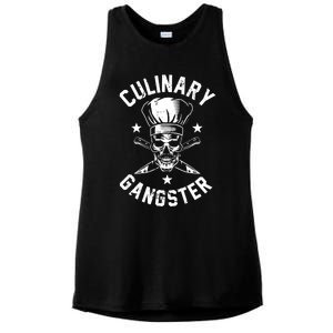 Culinary Gangster Cooking Best Cooking Chef Mom Dad Gift Ladies PosiCharge Tri-Blend Wicking Tank