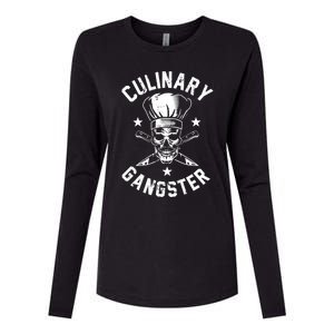 Culinary Gangster Cooking Best Cooking Chef Mom Dad Gift Womens Cotton Relaxed Long Sleeve T-Shirt