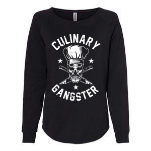 Culinary Gangster Cooking Best Cooking Chef Mom Dad Gift Womens California Wash Sweatshirt