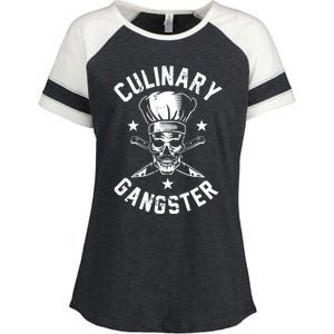 Culinary Gangster Cooking Best Cooking Chef Mom Dad Gift Enza Ladies Jersey Colorblock Tee