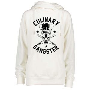 Culinary Gangster Cooking Best Cooking Chef Mom Dad Gift Womens Funnel Neck Pullover Hood