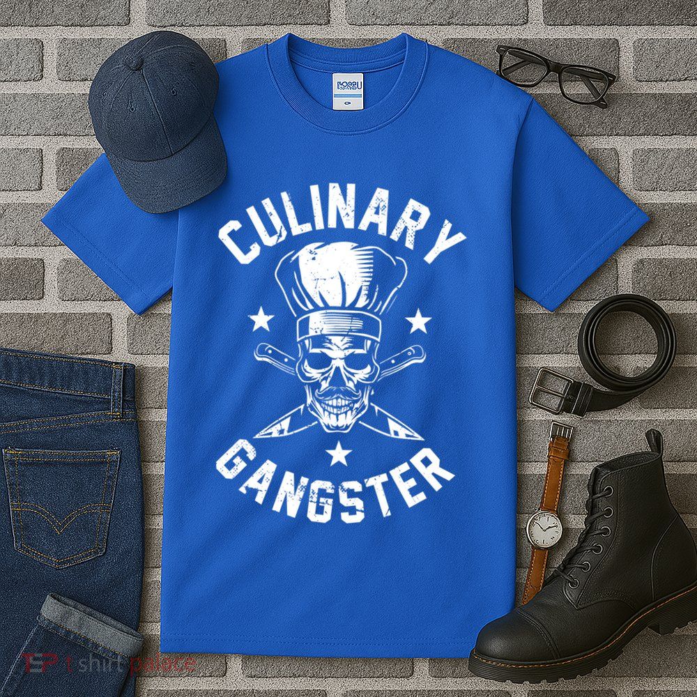 Culinary Gangster Cooking Best Cooking Chef Mom Dad Gift Tall T-Shirt