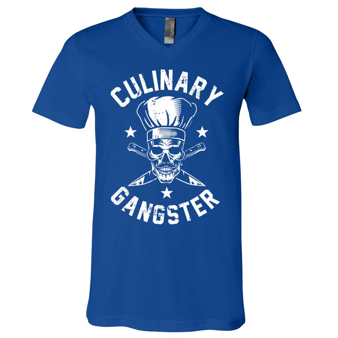 Culinary Gangster Cooking Best Cooking Chef Mom Dad Gift V-Neck T-Shirt
