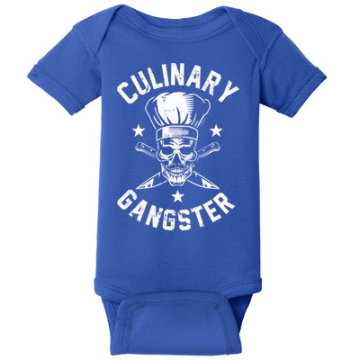 Culinary Gangster Cooking Best Cooking Chef Mom Dad Gift Baby Bodysuit