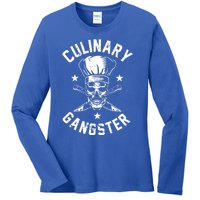 Culinary Gangster Cooking Best Cooking Chef Mom Dad Gift Ladies Long Sleeve Shirt