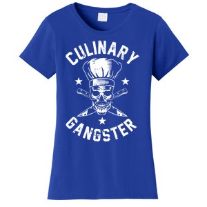 Culinary Gangster Cooking Best Cooking Chef Mom Dad Gift Women's T-Shirt