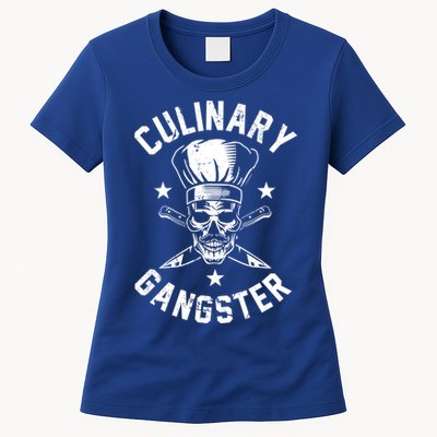 Culinary Gangster Cooking Best Cooking Chef Mom Dad Gift Womens T-Shirt