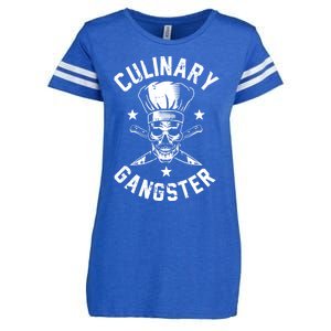 Culinary Gangster Cooking Best Cooking Chef Mom Dad Gift Enza Ladies Jersey Football T-Shirt