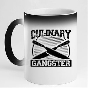 Culinary Gangster Culinary School Cooking Funny Chef Cool Gift 11oz Black Color Changing Mug