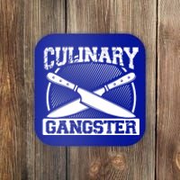 Culinary Gangster Culinary School Cooking Funny Chef Cool Gift Coaster