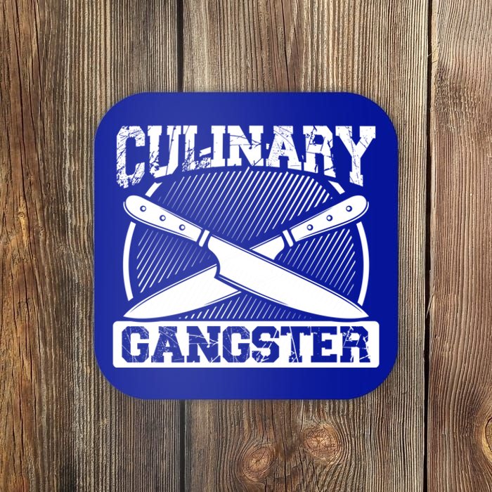 Culinary Gangster Culinary School Cooking Funny Chef Cool Gift Coaster