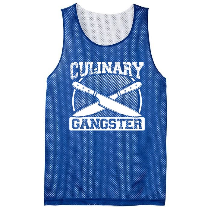 Culinary Gangster Culinary School Cooking Funny Chef Cool Gift Mesh Reversible Basketball Jersey Tank