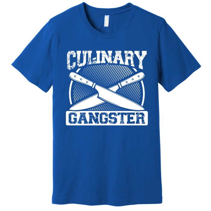 Culinary Gangster Culinary School Cooking Funny Chef Cool Gift Premium T-Shirt