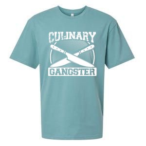 Culinary Gangster Culinary School Cooking Funny Chef Cool Gift Sueded Cloud Jersey T-Shirt