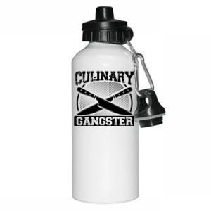 Culinary Gangster Culinary School Cooking Funny Chef Cool Gift Aluminum Water Bottle