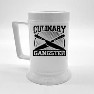 Culinary Gangster Culinary School Cooking Funny Chef Cool Gift Beer Stein