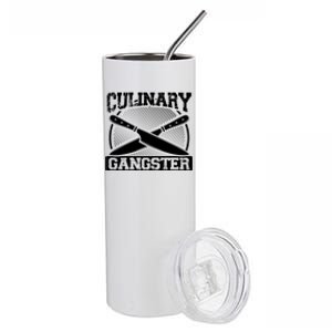 Culinary Gangster Culinary School Cooking Funny Chef Cool Gift Stainless Steel Tumbler