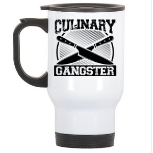 Culinary Gangster Culinary School Cooking Funny Chef Cool Gift Stainless Steel Travel Mug