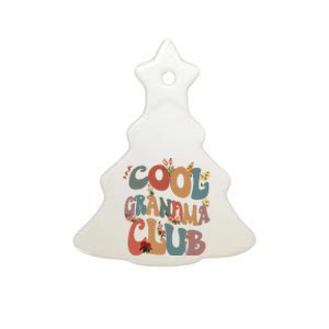 Cool Grandma Club Ceramic Tree Ornament