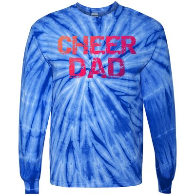 Cheerleading Gift Cheerleader Father Idea Cheer Dad Meaningful Gift Tie-Dye Long Sleeve Shirt