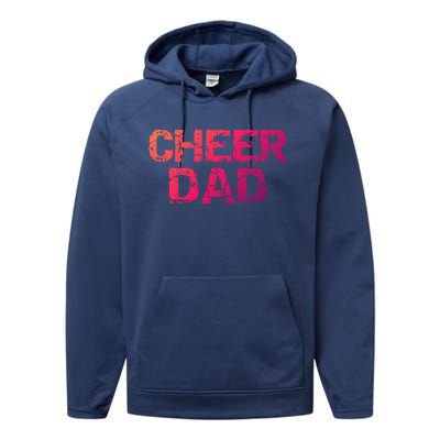 Cheerleading Gift Cheerleader Father Idea Cheer Dad Meaningful Gift Performance Fleece Hoodie