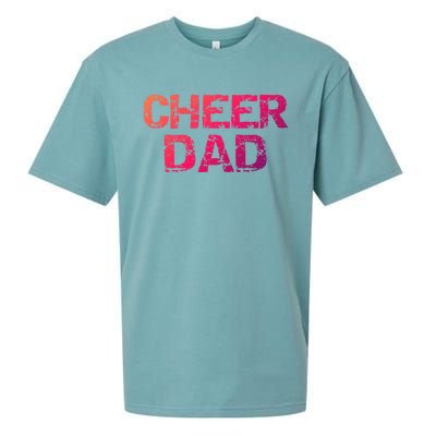 Cheerleading Gift Cheerleader Father Idea Cheer Dad Meaningful Gift Sueded Cloud Jersey T-Shirt