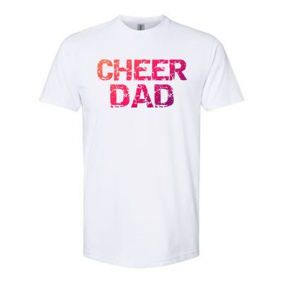 Cheerleading Gift Cheerleader Father Idea Cheer Dad Meaningful Gift Softstyle CVC T-Shirt