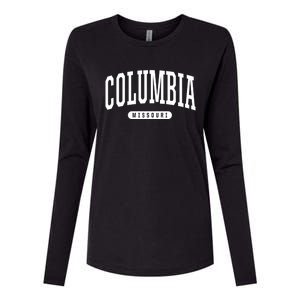 Columbia Gift College University Style Mo Usa Womens Cotton Relaxed Long Sleeve T-Shirt