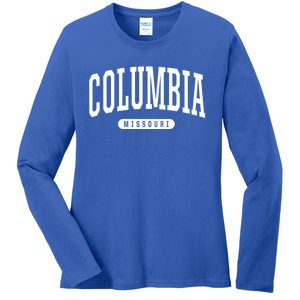 Columbia Gift College University Style Mo Usa Ladies Long Sleeve Shirt