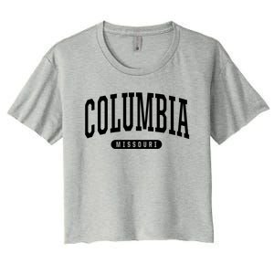 Columbia Gift College University Style Mo Usa Women's Crop Top Tee