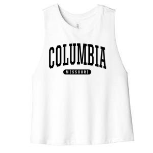 Columbia Gift College University Style Mo Usa Women's Racerback Cropped Tank