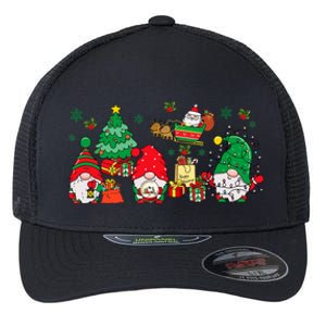 Cute Gnomes Christmas Santa Claus Gnome Xmas Family Matching Flexfit Unipanel Trucker Cap