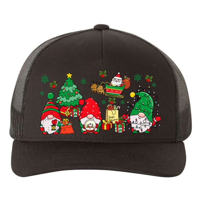 Cute Gnomes Christmas Santa Claus Gnome Xmas Family Matching Yupoong Adult 5-Panel Trucker Hat