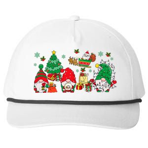 Cute Gnomes Christmas Santa Claus Gnome Xmas Family Matching Snapback Five-Panel Rope Hat