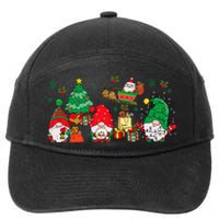 Cute Gnomes Christmas Santa Claus Gnome Xmas Family Matching 7-Panel Snapback Hat