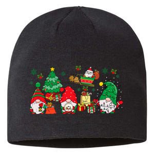 Cute Gnomes Christmas Santa Claus Gnome Xmas Family Matching Sustainable Beanie