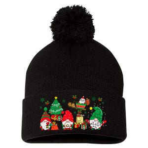 Cute Gnomes Christmas Santa Claus Gnome Xmas Family Matching Pom Pom 12in Knit Beanie