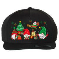 Cute Gnomes Christmas Santa Claus Gnome Xmas Family Matching Wool Snapback Cap