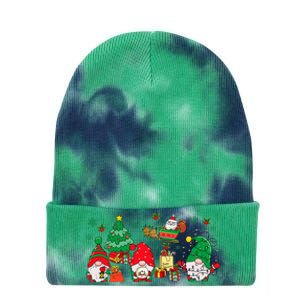 Cute Gnomes Christmas Santa Claus Gnome Xmas Family Matching Tie Dye 12in Knit Beanie