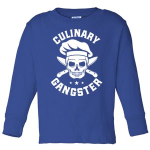 Culinary Gangster Chef Gift Toddler Long Sleeve Shirt