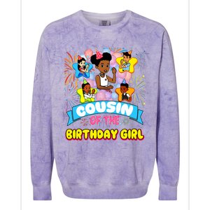 Cousin GracieS Corner Birthday Dolls Cute Party Gift Colorblast Crewneck Sweatshirt