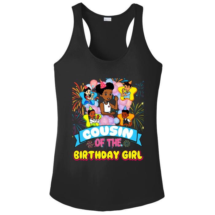 Cousin GracieS Corner Birthday Dolls Cute Party Gift Ladies PosiCharge Competitor Racerback Tank