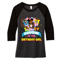 Cousin GracieS Corner Birthday Dolls Cute Party Gift Women's Tri-Blend 3/4-Sleeve Raglan Shirt