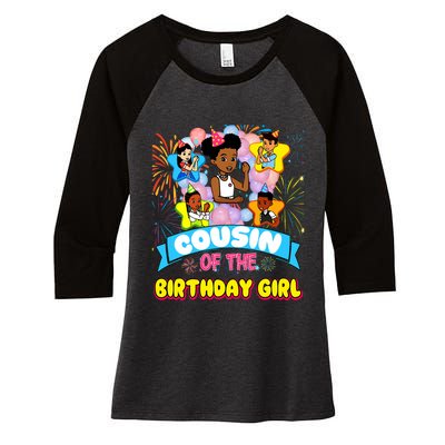 Cousin GracieS Corner Birthday Dolls Cute Party Gift Women's Tri-Blend 3/4-Sleeve Raglan Shirt