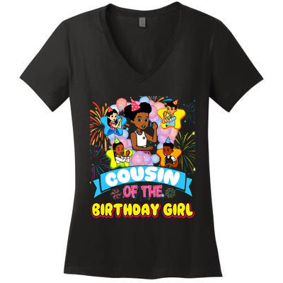 Cousin GracieS Corner Birthday Dolls Cute Party Gift Women's V-Neck T-Shirt