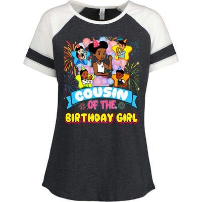 Cousin GracieS Corner Birthday Dolls Cute Party Gift Enza Ladies Jersey Colorblock Tee