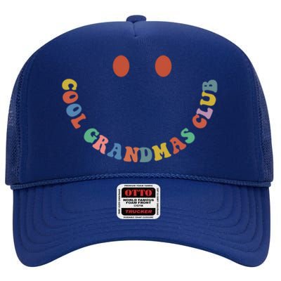 Cool Grandmas Club Funny Gift Cool Grandma Funny Gift Funny Gift High Crown Mesh Back Trucker Hat