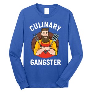 Culinary Gangster Chef Cook Gourmet Cool Gift Long Sleeve Shirt