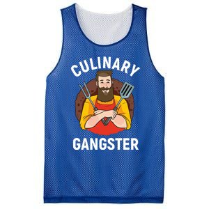 Culinary Gangster Chef Cook Gourmet Cool Gift Mesh Reversible Basketball Jersey Tank